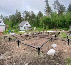 фундамент, сваи